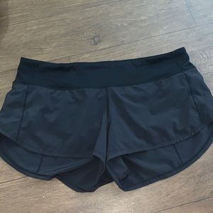 lulu lemon running shorts black
